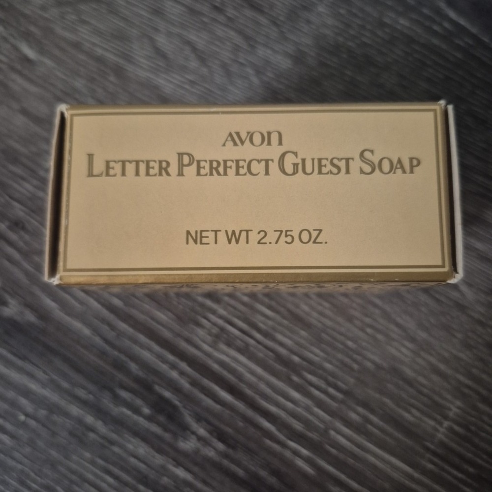 Vintage 1984 Avon J Letter Perfect Decal Guest Bar Soap 2.75 oz. New NIB